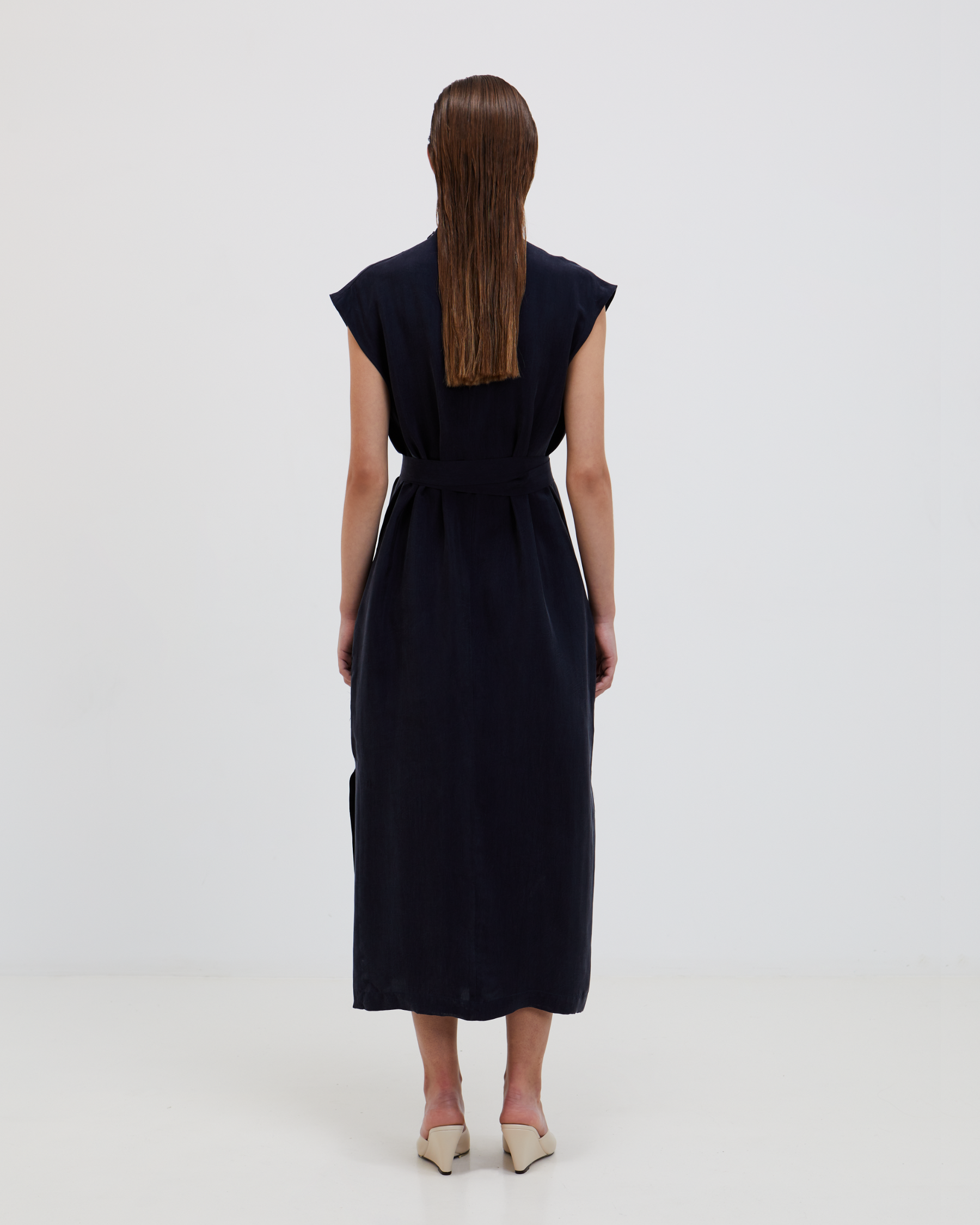 Harvest Dress Dark Blue