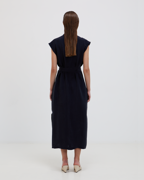 Harvest Dress Dark Blue