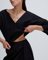 Alas Crop Top Black